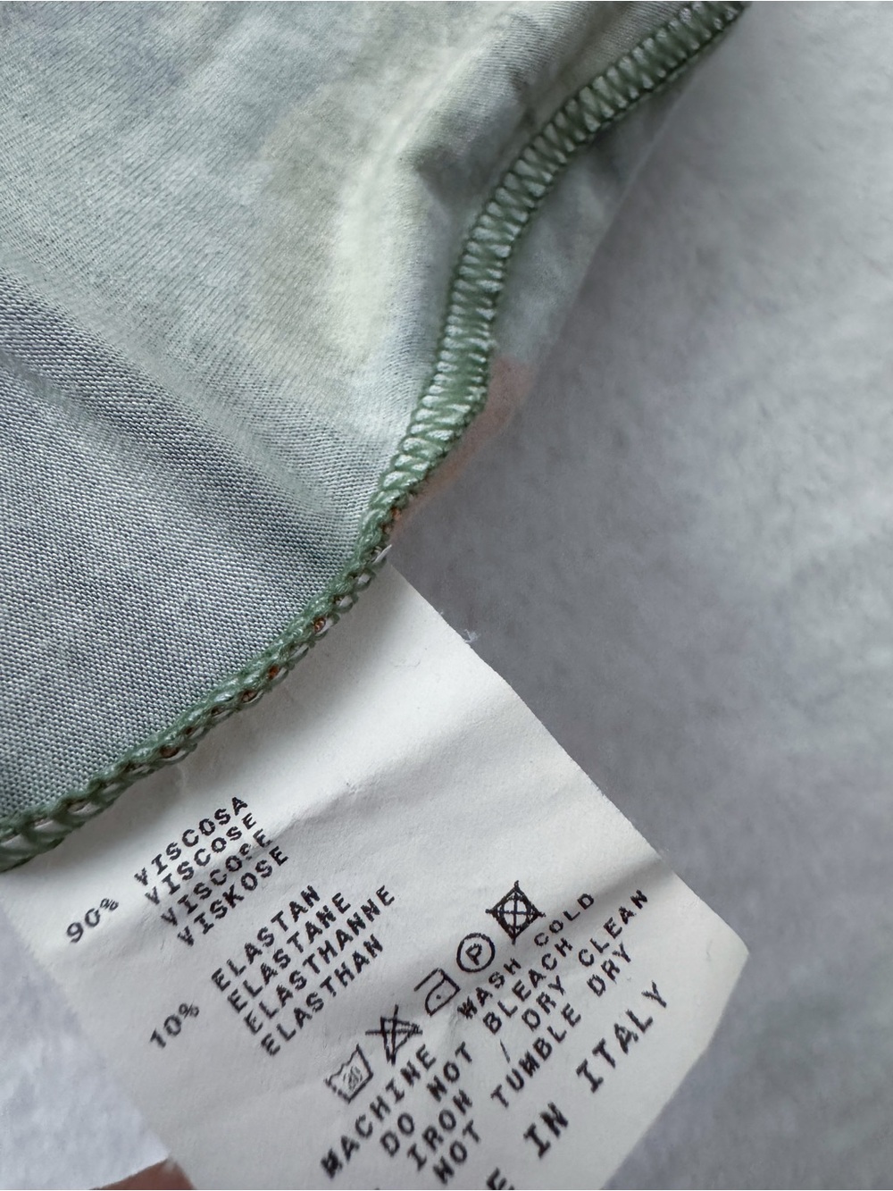 Etro Milano Floral Ruched Turtleneck Long Sleeve Stretch Top Green - Picture 8 of 10